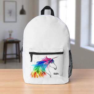 Sac À Dos Imprimé Boho Rainbow Cute Girls Unicorn Kids