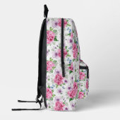 Sac À Dos Imprimé BoHo rose floral (Gauche)