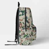 Sac À Dos Imprimé Bois Pixel Terre  (Gauche)