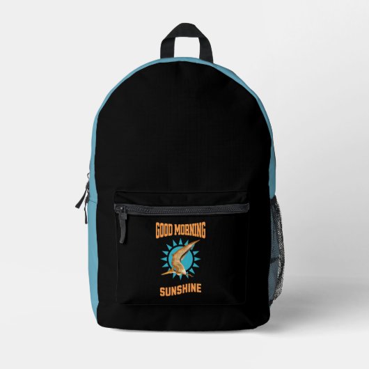 Sac À Dos Imprimé Bonjour Sunshine Ptérodactyle Dino (Recto)