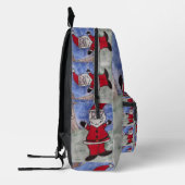 Sac À Dos Imprimé Bonne Père Noël (Gauche)