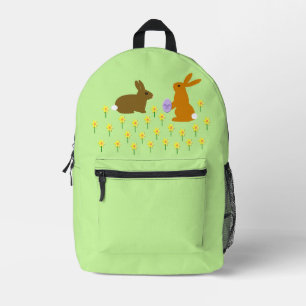 Sac À Dos Imprimé Bonnets de Pâques et jonquilles