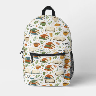 Sac À Dos Imprimé Book Lover Pattern Back To School Backpack