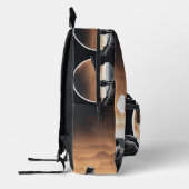 Sac À Dos Imprimé "Bordure cosmique : Emblème des astronautes" (Gauche)