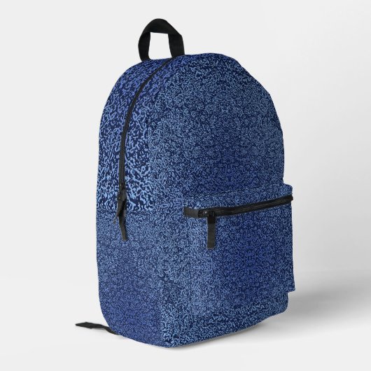 Sac À Dos Imprimé Botanical Pattern in Blue 2 (Coin arrière gauche)