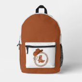 Sac À Dos Imprimé Botte de Boho du désert (Recto)