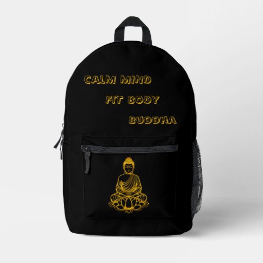 Sac À Dos Imprimé Bouddha en Lotus Pose (Recto)