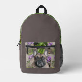 Sac À Dos Imprimé Bouledogue français (Recto)