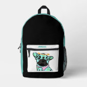 Sac À Dos Imprimé Bouledogue français ange Bouledogue Français (Recto)