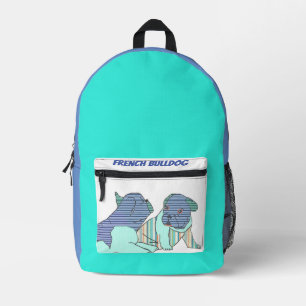 Sac À Dos Imprimé Bouledogue français Cartoon French Bulldog
