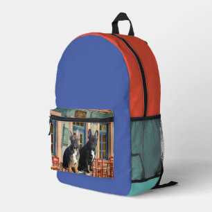 Sac À Dos Imprimé Bouledogue français deux amis French Bulldog