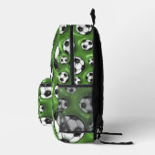 Sac À Dos Imprimé Boules de soccer (Regarder gonflé) (Droite)