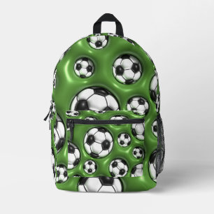 Sac À Dos Imprimé Boules de soccer (Regarder gonflé)