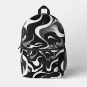 Sac À Dos Imprimé Boulet - noir et blanc (Recto)
