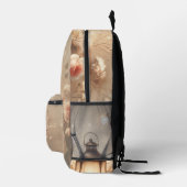 Sac À Dos Imprimé Bouquet de lanterne rose Glow (Droite)