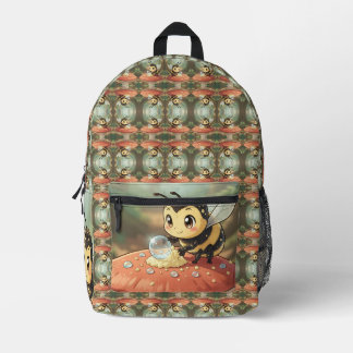 Sac À Dos Imprimé Bourdon doré dans la danse des fleurs