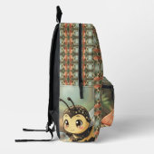 Sac À Dos Imprimé Bourdon doré dans la danse des fleurs (Gauche)