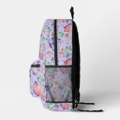 Sac À Dos Imprimé Bouteilles d'aquarelle Motif sans couture violet (Droite)