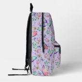 Sac À Dos Imprimé Bouteilles d'aquarelle Motif sans couture violet (Gauche)