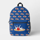 Sac À Dos Imprimé Bowling Ball Stritles Motif (Recto)