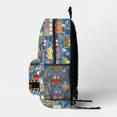 Sac À Dos Imprimé Boys de transport bleu (Droite)