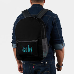Sac À Dos Imprimé « Bradley » Son Nom En Bleu,
