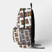 Sac À Dos Imprimé Brainy Burgers Backpack (Droite)