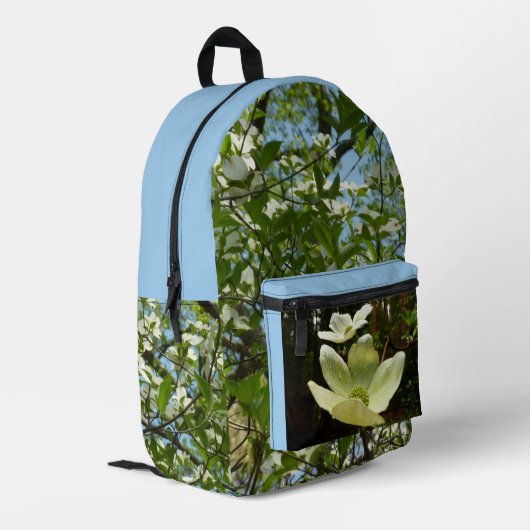 Sac À Dos Imprimé Branche of Dogwood Blossoms Spring Trees (Coin arrière gauche)