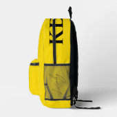 Sac À Dos Imprimé Bright Back to School Yellow Monogram Star (Droite)