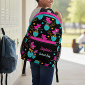 Sac À Dos Imprimé Bright Pink And Teal Whimisical