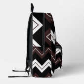 Sac À Dos Imprimé Brown noir Chevron Motif en bande (Gauche)