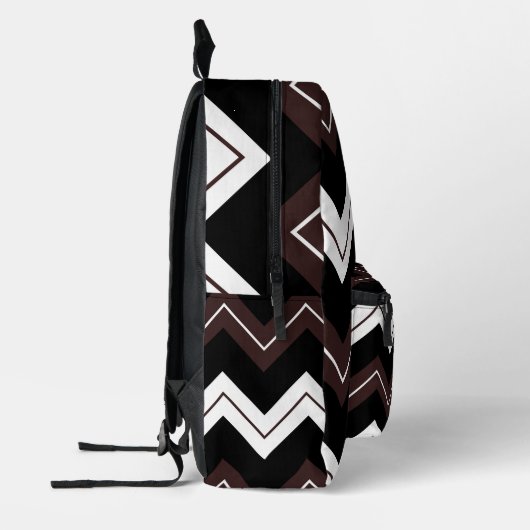Sac À Dos Imprimé Brown noir Chevron Motif en bande (Gauche)