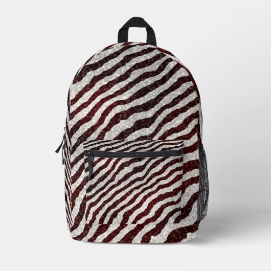 Sac À Dos Imprimé Brown Zebra (Recto)