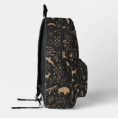 Sac À Dos Imprimé Buffalo Adventures Tan Black ID599 (Gauche)