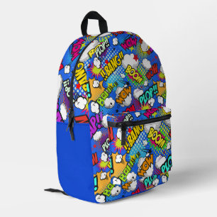 Sac À Dos Imprimé Bulles de BD colorées