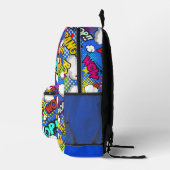 Sac À Dos Imprimé Bulles de BD colorées (Droite)