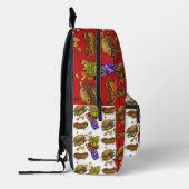 Sac À Dos Imprimé Burgers et chiens adorables (Gauche)