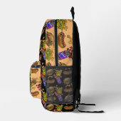 Sac À Dos Imprimé Burgers et chiens adorables (Droite)