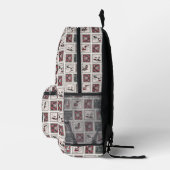 Sac À Dos Imprimé cacahuètes | Ancien Motif de traîneau (Droite)