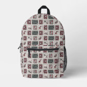 Sac À Dos Imprimé cacahuètes | Ancien Motif de traîneau (Recto)
