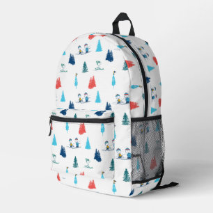 Sac À Dos Imprimé cacahuètes Ski d'hiver Motif des pistes