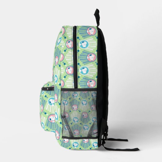Sac À Dos Imprimé cacahuètes | Snoopy Mint Green Deco Dreams Motif (Droite)