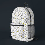 Sac À Dos Imprimé cacahuètes | Snoopy & Woodstock B&W Flower Motif<br><div class="desc">Découvrez ce design amusant de cacahuètes avec Snoopy et Woodstock.</div>