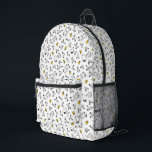 Sac À Dos Imprimé cacahuètes | Snoopy & Woodstock B&W Flower Motif<br><div class="desc">Découvrez ce design amusant de cacahuètes avec Snoopy et Woodstock.</div>