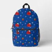 Sac À Dos Imprimé cacahuètes | Veste Snoopy Red Puffer (Recto)