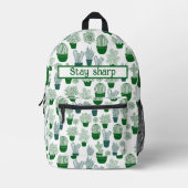 Sac À Dos Imprimé Cactus désert cactées Plante moderne Motif (Recto)