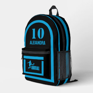 Sac À Dos Imprimé Cadeau d'anniversaire de football, Joueuse de foot