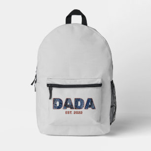 Sac À Dos Imprimé Cadeau Denim DADA pour nouveau papa