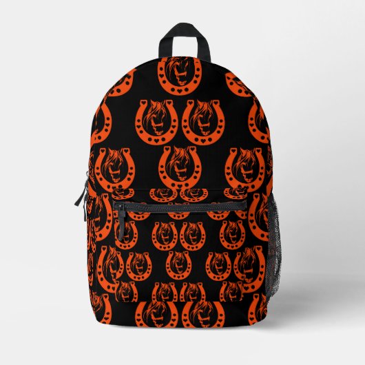 Sac À Dos Imprimé Cadeau équestre à cheval (Recto)