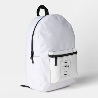 Sac À Dos Imprimé Cadeau Personnalisé Élégant de Mariage Moderne sur
